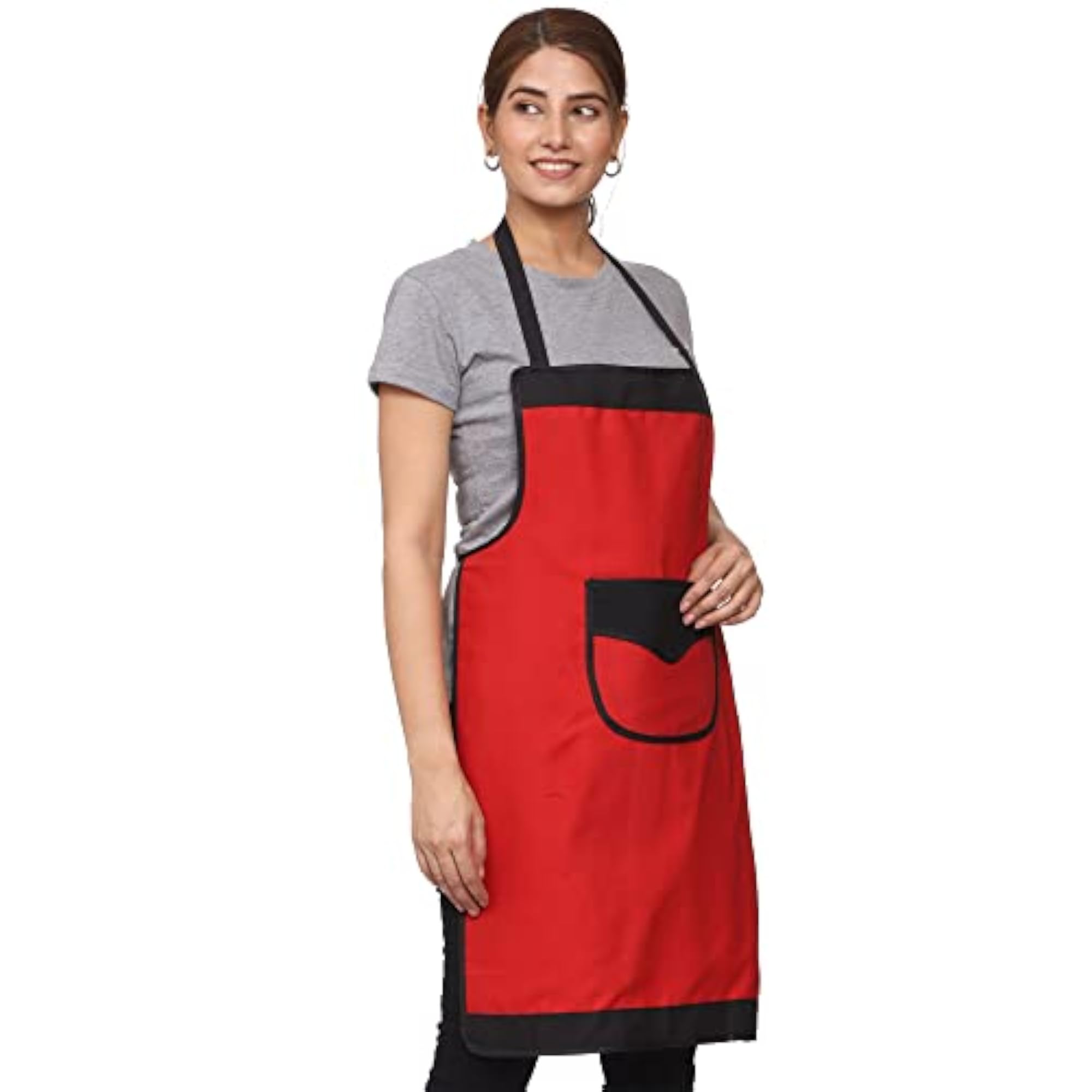 Plain Waterproof Apron with Designer Pocket